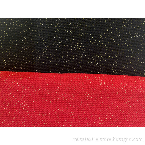 Tissu de balle de paillettes scintiller en tricot à imprimé or personnalisé